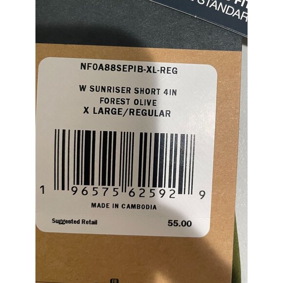 The North Face Womens Green Activewear Running Shorts XL - Picture 15 of 16